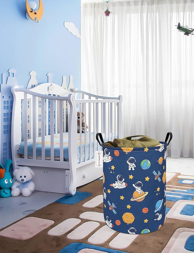 QUEENLALA Large Storage Basket, Laundry Hamper/Bathroom/Home Decor/Collapsible - Image 5