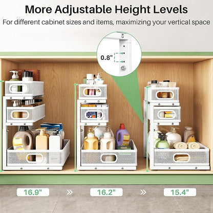Kitstorack Under Sink Organizer, Slide out Storage Drawer Rack - Image 6