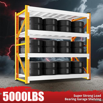 5000LBS Garage Shelving 59" W Garage Shelving Heavy Duty 4-Tier Metal Storage - Image 4