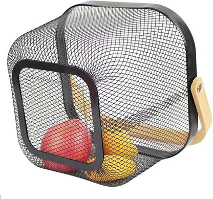 AJIODA Metal Mesh Steel Basket, Storage Organizer Basket Multi-functional - Image 3