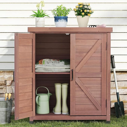 Outdoor Storage Cabinet & Potting Bench Table - Image 9