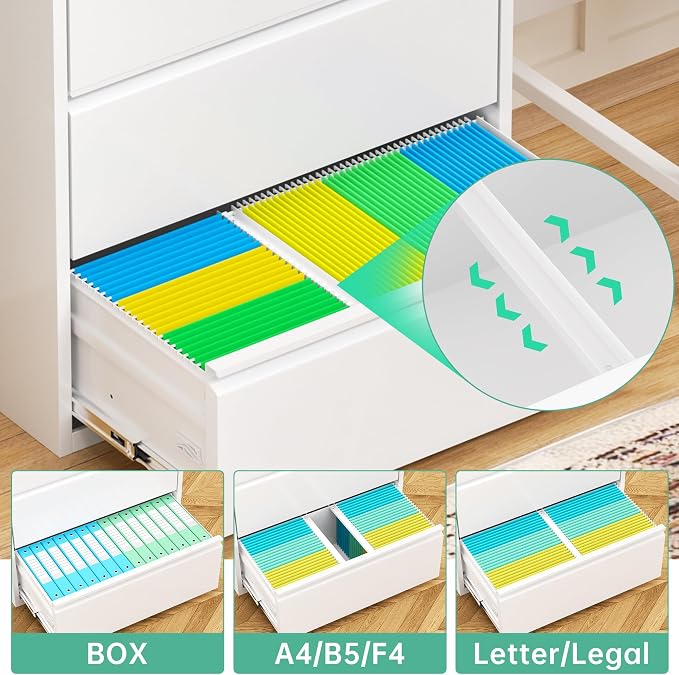 Bonusall 4 Drawer Lateral File Cabinet - Image 7