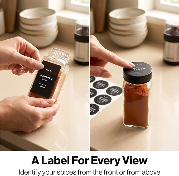 Minimalist Spice Jar Labels Self-Adhesive - Image 5