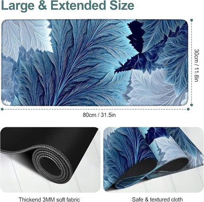 Leaves Gaming Mouse Pad 31.5"x11.8"Desk Mat Anti-Slip Rubber Base & Durable - Image 2
