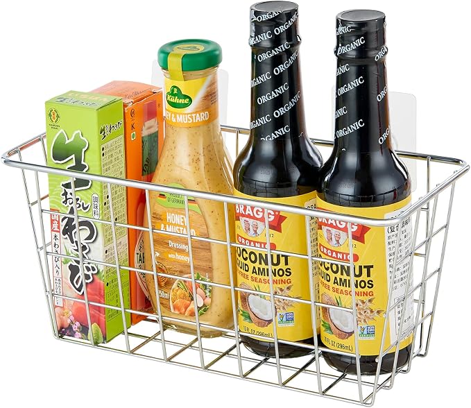 JUNCHU CHERRY 2 Pack Hanging Storage Basket, Bathroom Basket, Household Goods - Image 7