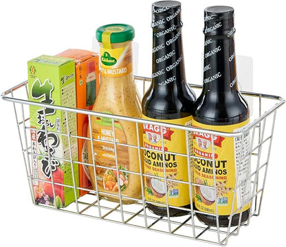 JUNCHU CHERRY 2 Pack Hanging Storage Basket, Bathroom Basket, Household Goods - Image 7