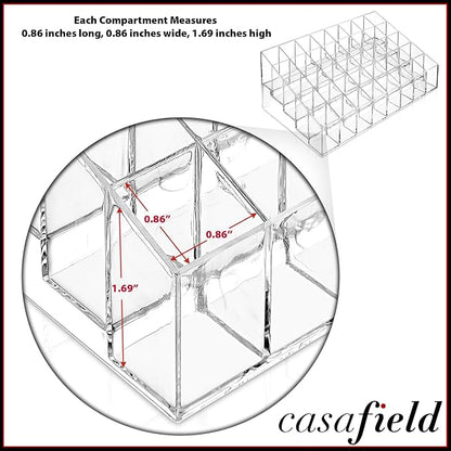 Casafield 40 Slot Acrylic Lipstick & Makeup Organizer - Image 4