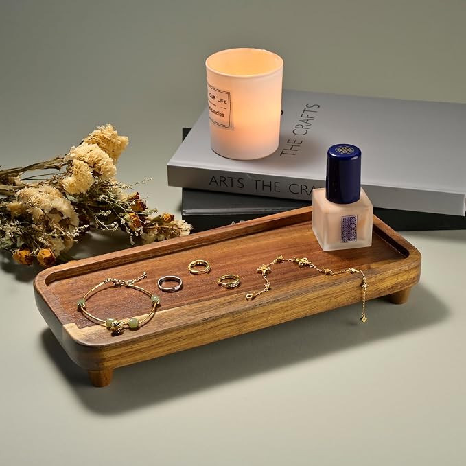 Bathroom Tray for Counter, Vanity Tray, Soap Dispenser Tray for Kitchen Sink - Image 2