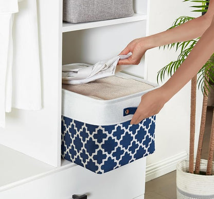 DECOMOMO Blue Storage Bins Fabric Storage Baskets - Image 2