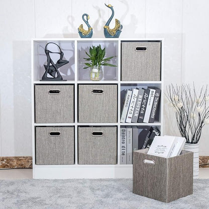 Posprica Storage Basket Bins, 12×12 Foldable Storage Cube Boxes Fabric Drawer - Image 2