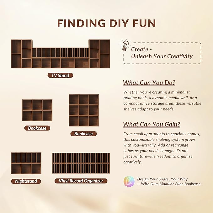 IOTXY DIY Modular Cube Bookcase - Image 7