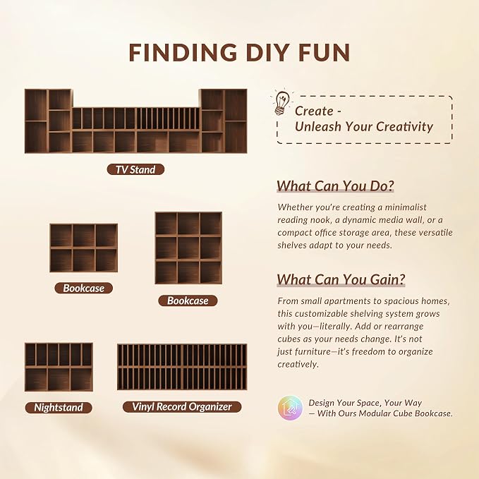 IOTXY DIY Modular Cube Bookcase - Image 7
