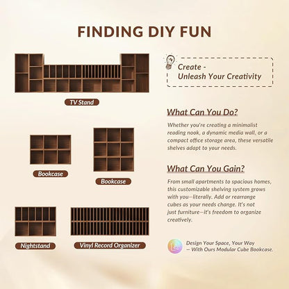 IOTXY DIY Modular Cube Bookcase - Image 7