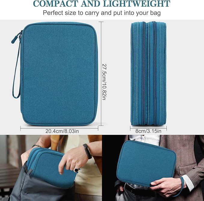 FYY Electronic Organizer, Extra Large Travel Cable Organizer Bag Pouch Portable - Image 2