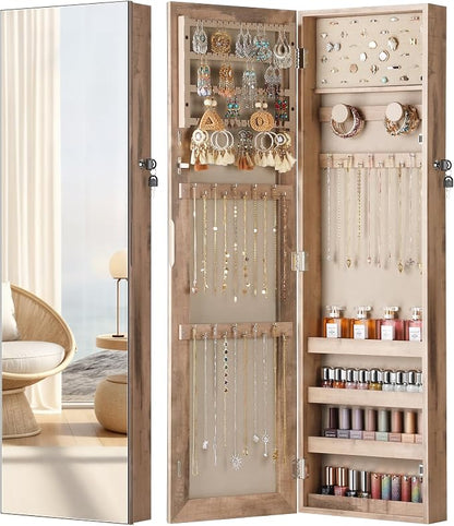 Nicetree Mirror Jewelry Cabinet, Jewelry Armoire by Nicetree