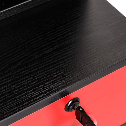 BarberPub Locking Wall Mount Hair Styling Barber Station Drawer Storage Beauty - Image 7