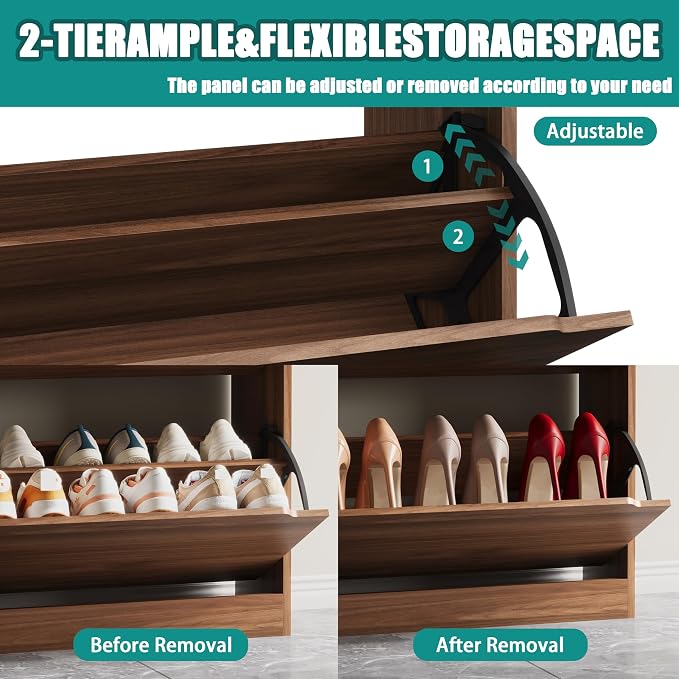 Xixini Shoe Storage Cabinet for Entryway - Image 4