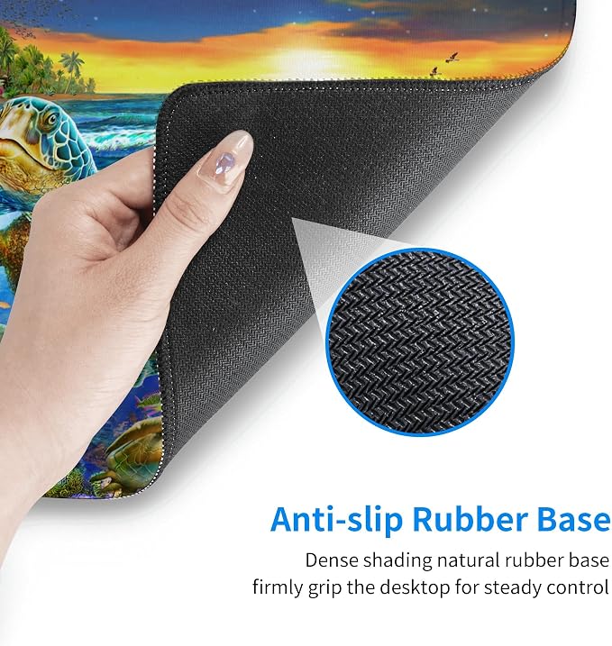Desk Mat, Sea Turtle Extended Gaming Mouse Pad - Image 5