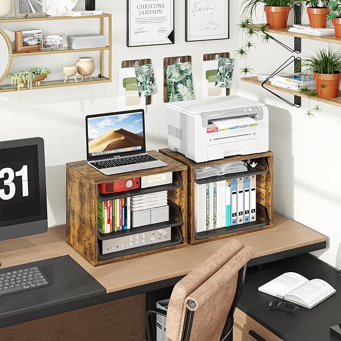 Simple Trending Desk File Organizers, 4-Tier Letter Tray Paper Organizer - Image 6