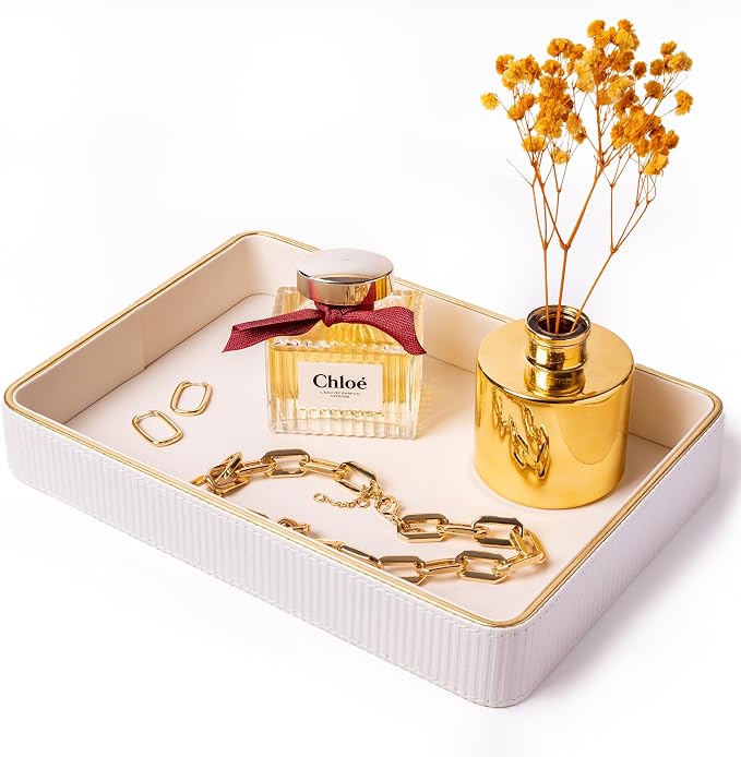 Perfume Tray Valet Tray Night Stand Bedside Organizer| Perfume Organizer by ZHEM