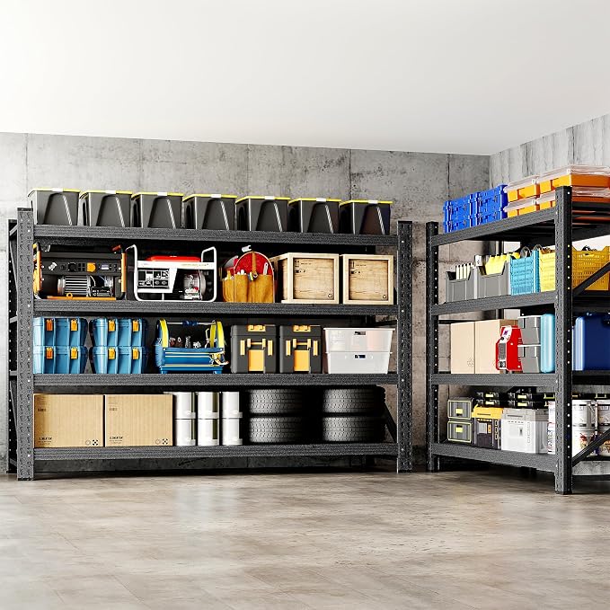 48" W Storage Shelves 3000lbs Garage Metal Shelving Heavy Duty Garage Shelves - Image 7