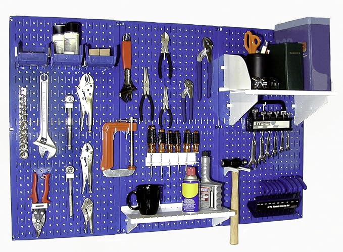 Wall Control 30-WRK-400BUW Standard Workbench Metal Pegboard Tool Organizer by Wall+Control