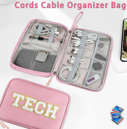 COSHAYSOO Electronics Bag Case Cable Cords Organizer Travel Essentials - Image 3