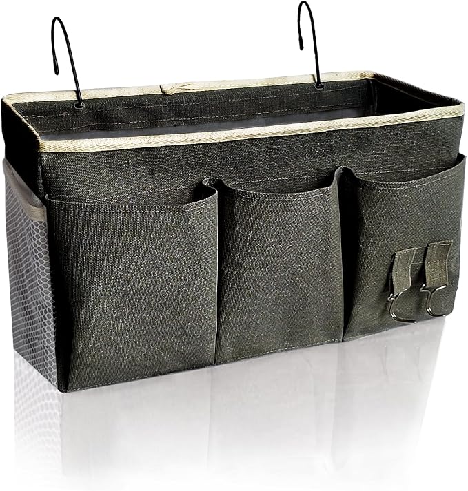 Bedside Caddy, Bedside Hanging Storage Organizer forBunk and Hospital Beds by SMALIGOLA