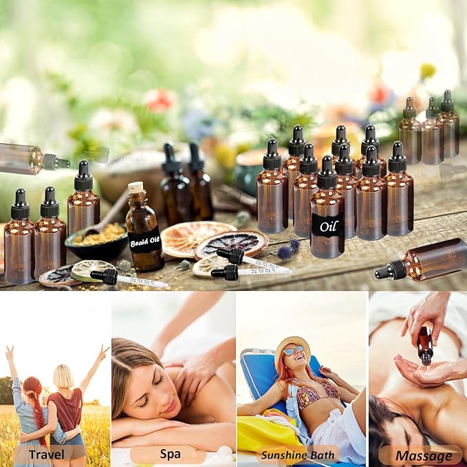 20 Pack, 2 Oz Amber Glass Dropper Bottle - Image 7