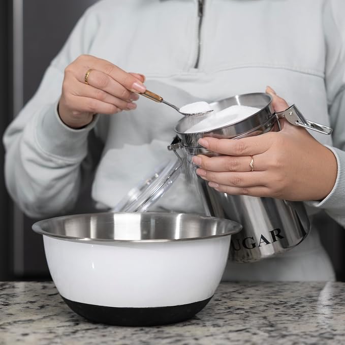 Fox Run Stainless Steel Sugar Container, 62 oz Canister - Image 5