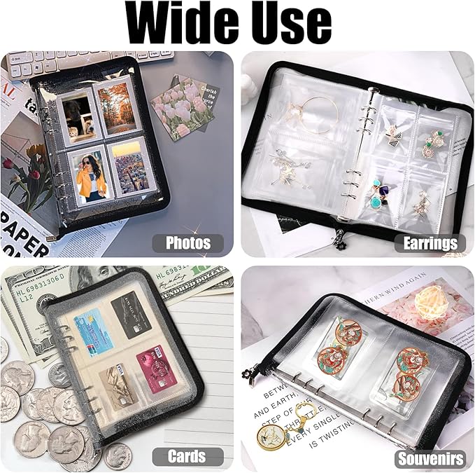 Travel Jewelry Organizer Transparent Jewelry Storage Book Set - Image 2