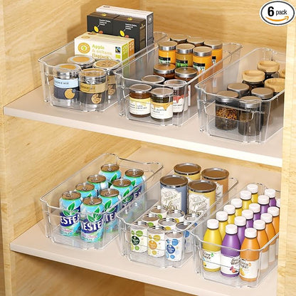 Clear Fridge Organizer, Refrigerator Organizer Bins by INCOSTAR