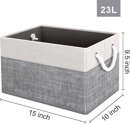 Fab totes Storage Bins 3-Pack, Foldable Storage Baskets - Image 3