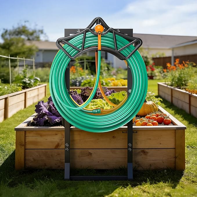 Garden Hose Holder Holds 2 * 160Ft Hoses, Heavy-Duty Freestanding Hose Holder - Image 5