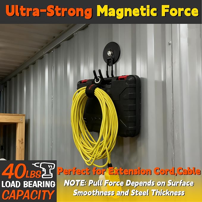 ULIBERMAGNET New Upgraded Extra Large Magnetic Hooks, 2 Pack Heavy Duty - Image 6