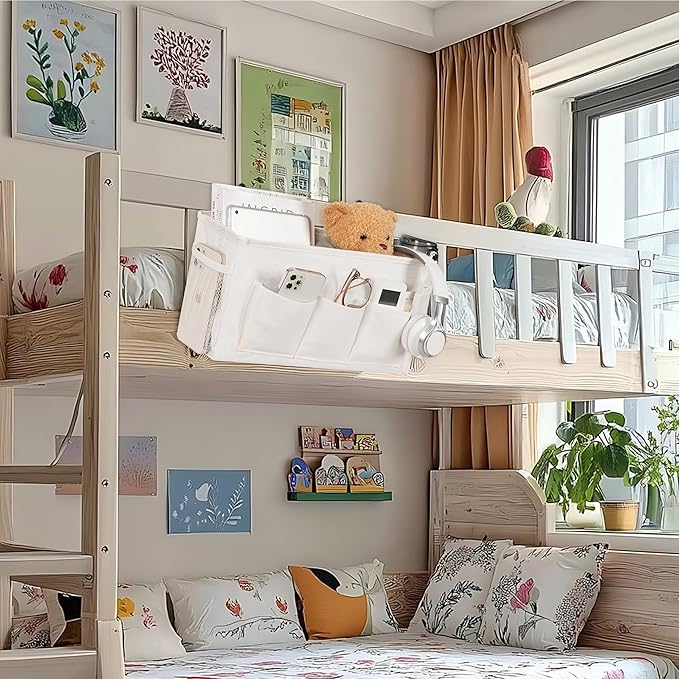 Loghot Bedside Caddy/Bedside Storage Bag Hanging Organizer - Image 8