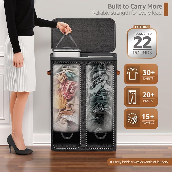 Sorbus Laundry Hamper with Lid - Image 4