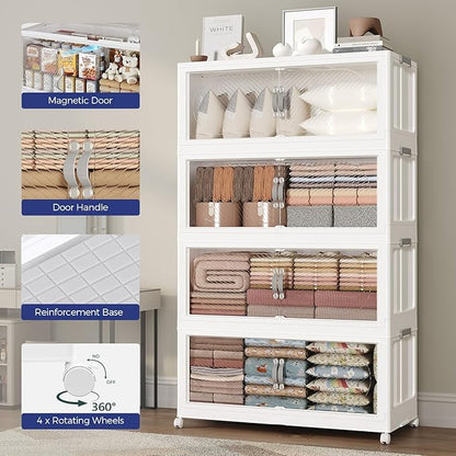 45Gal/180QT 3-Tiers Extra Large Stackable Storage Bins - Image 6
