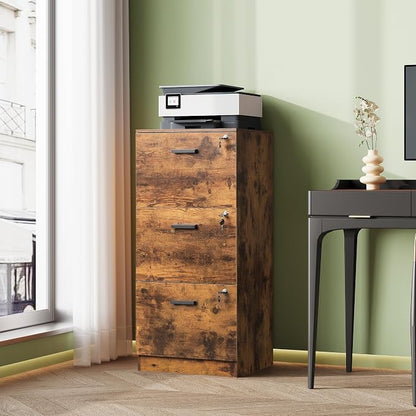 DEVAISE 3 Drawer Wood File Cabinet - Image 2