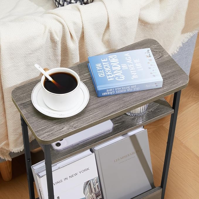 Narrow Side Table, 3-Tier Slim End Table - Image 5