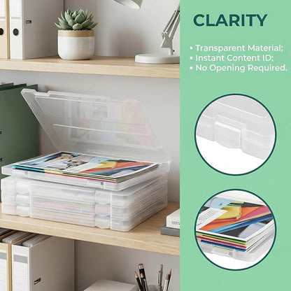 Hiceeden 4 Pack Plastic File Project Case - Image 5