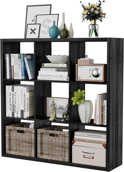 9 Cube Storage Organizer, Wooden Cube Shelf Bookcase - Image 9