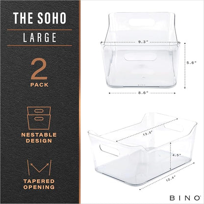 BINO | Plastic Storage Bins, Large - Image 2