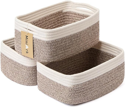 Small Storage Baskets for Organizing | Closet Organizer Bins | Shelf Toy Basket by MiniArkStorageBasketsHome