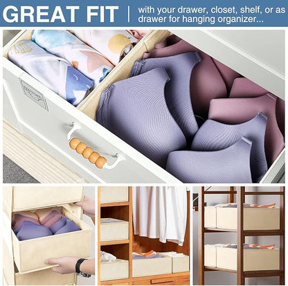 Criusia Drawer Organizer Clothes, 24 Pack Dresser Organizer Bins - Image 4