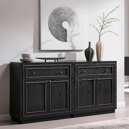ACCOHOHO Modern Farmhouse Buffet Cabinet, Modular Storage Cabinet by ACCOHOHO