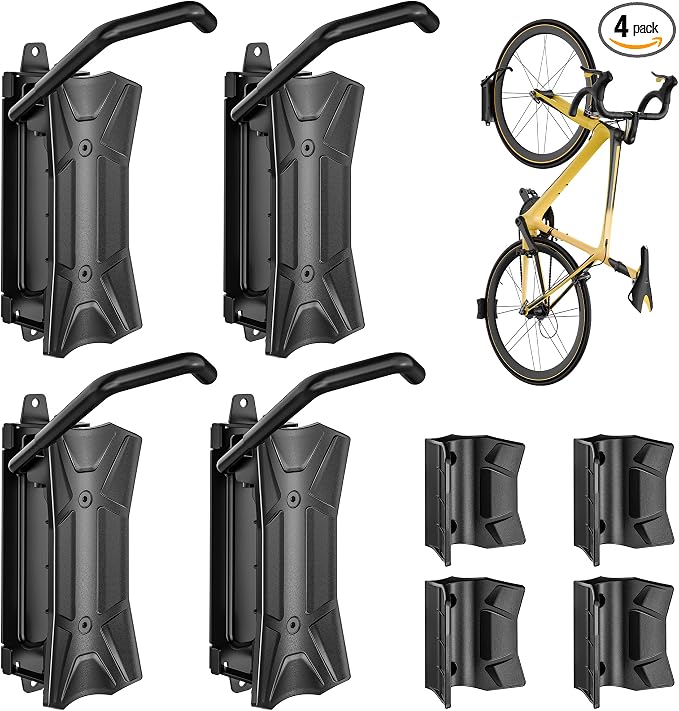 monTEK Heavy duty Bike Wall Mount, Swivel Bike Wall Hanger Holds Up to 77lbs by monTEK