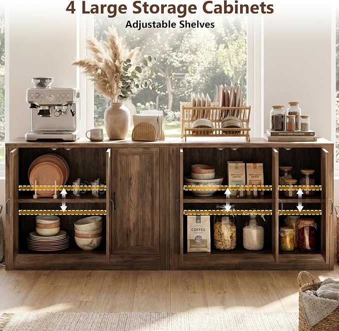 78.5" W Modern Buffet Cabinet - Image 3