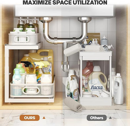 2-Pack 18.5 IN Depth Under Sink Organizer - Image 5