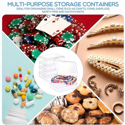 Jetec 30 Pieces Mini Plastic Clear Beads Storage Containers Box - Image 5